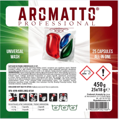 Aromatto Professional - Kapsułki do prania 25 szt uniwersalne