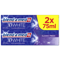 Blend-a-med 3D White Classic Fresh Pasta do zębów 2x75 ml
