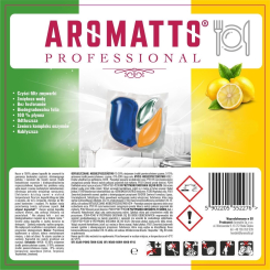 Aromatto Professional - Kapsułki do zmywarki cytrynowe all in one na sztuki 18g