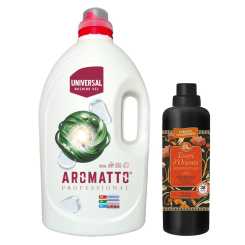 Aromatto Żel do prania Uniwersalny 4L + Tesori d'Oriente płyn do płukania japanese