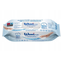 Wewi Chusteczki nawilżane z wybielaczem Bleichusatz opakowanie 100 szt.