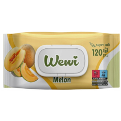 Wewi Chusteczki Nawilżane Melon 120 szt. – owocowa świeżość na co dzień