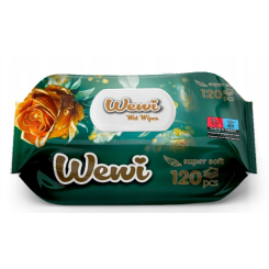 Wewi Chusteczki Nawilżane Rose120 szt. – odświeżający zapach róży