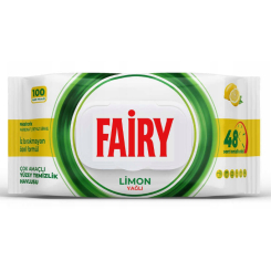 Fairy Chusteczki czyszczące uniwersalne Lemon 100 szt. - cytrynowe